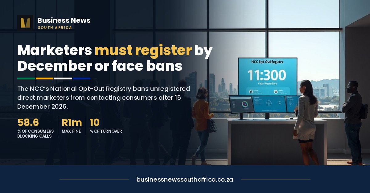 Direct marketers must register on the National Opt-Out Registry by December