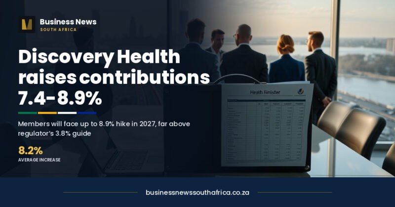 Discovery Health members face up to 8.9% higher medical aid contributions in 2027