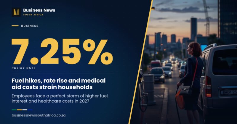 Fuel price hike, rate rise and medical aid costs create perfect storm for South African households