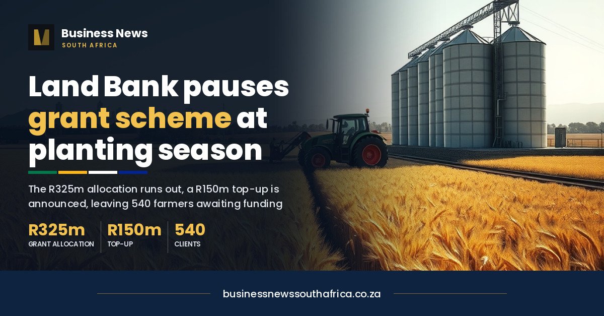 Land Bank’s funding pause for emerging grain farmers hits right as planting season opens
