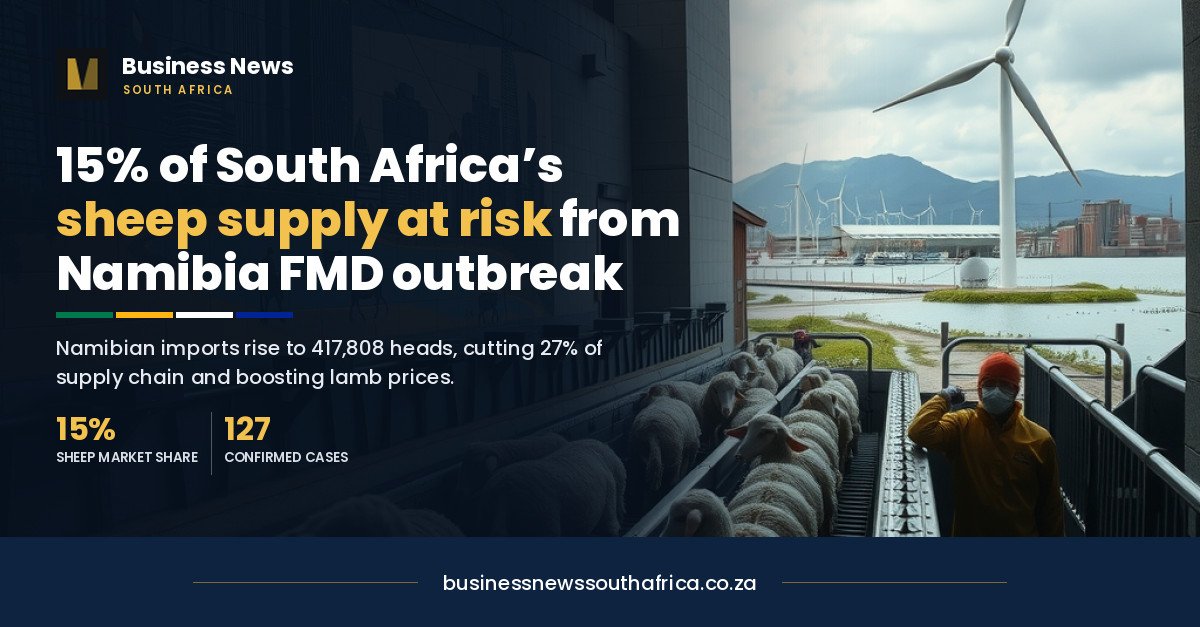 Namibian foot-and-mouth outbreak puts 15% of SA’s sheep supply at risk