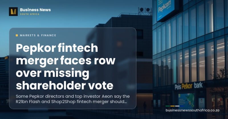 Pepkor fintech merger faces row over missing shareholder vote