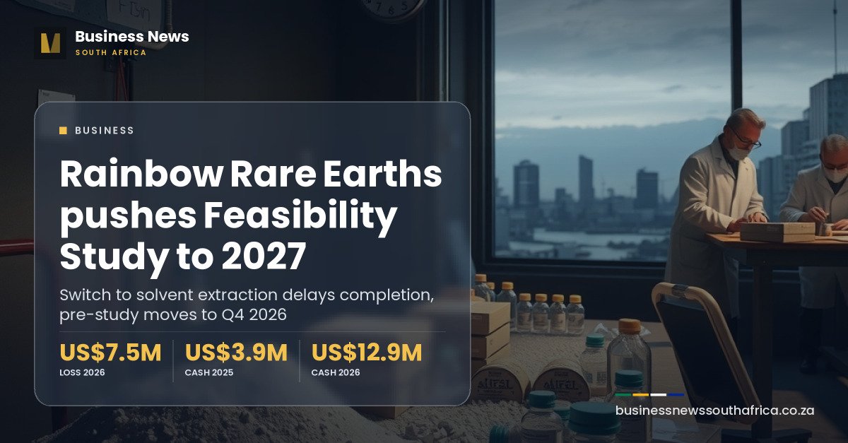 Rainbow Rare Earths pushes Phalaborwa feasibility study into 2027