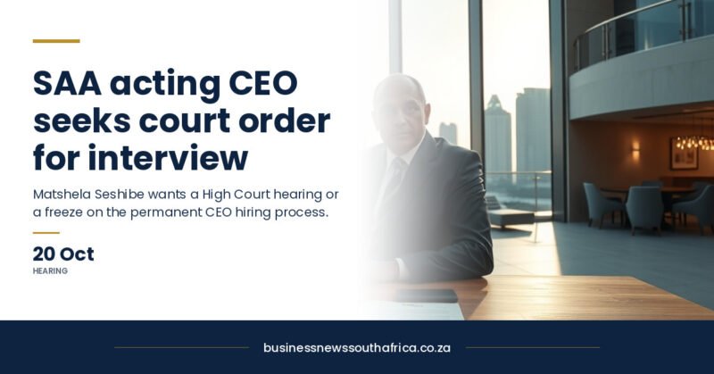 SAA acting CEO goes to court over permanent CEO interview