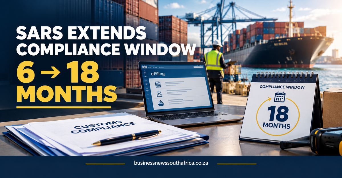 SARS extends customs eFiling compliance window to 18 months