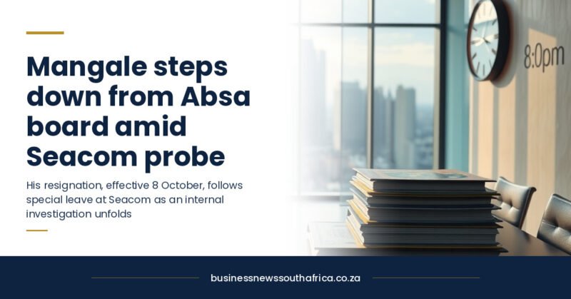 Seacom CEO Alpheus Mangale resigns from Absa board